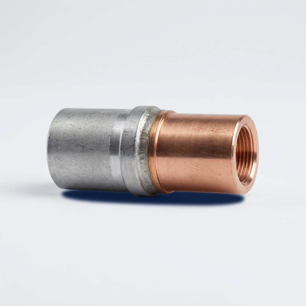 Bimetallic Reducing Link Friction welded Al to Cu
